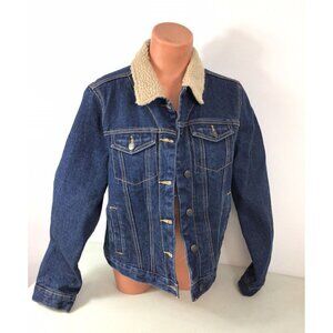 Schmidt Trucker Jean Jacket Womens Large New